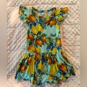 Posh  peanut twirl skirt onsie